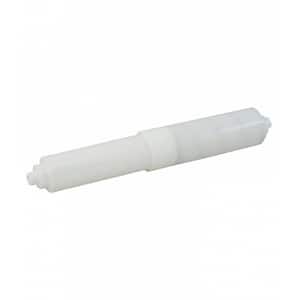 8 in. x 2.5 in. Wall-Mount Toilet Paper Roll Holder Roller in Plastic White 16GS-34939