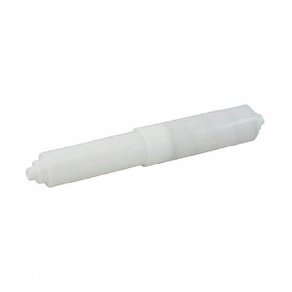 8 in. x 2.5 in. Wall-Mount Toilet Paper Roll Holder Roller in Plastic White 16GS-34939