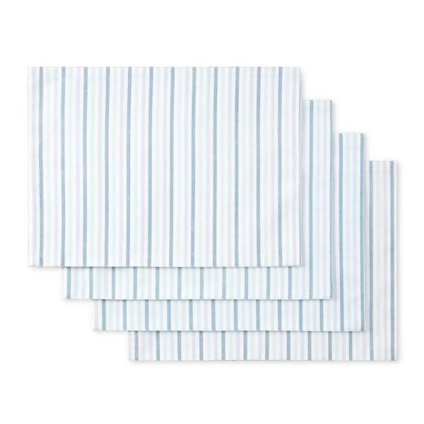 Rectangle Placemats, Vintage Blue Stripe, Set of 4