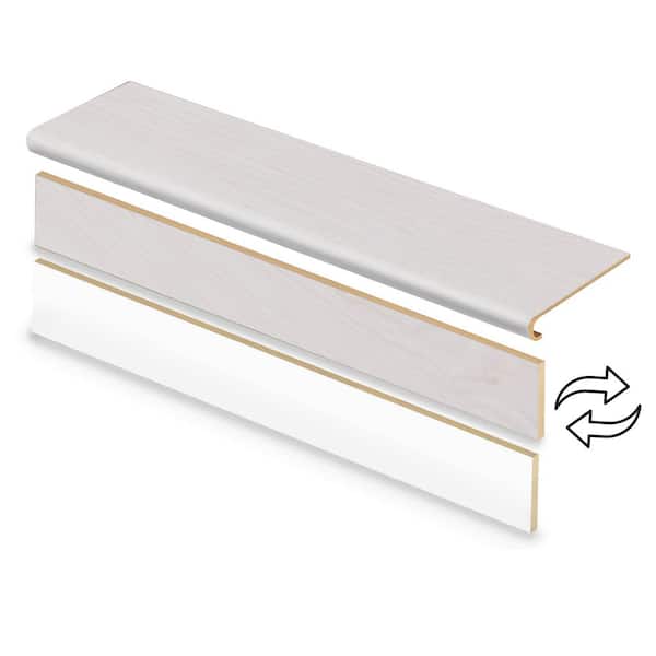 Peace Ridge Oak 47 in. L x 12.15 in. W x 1.69 in. T Vinyl Stair Tread and Reversible Riser Kit