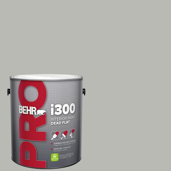 BEHR PRO 1 gal. #PPU18-11 Classic Silver Dead Flat Interior Paint