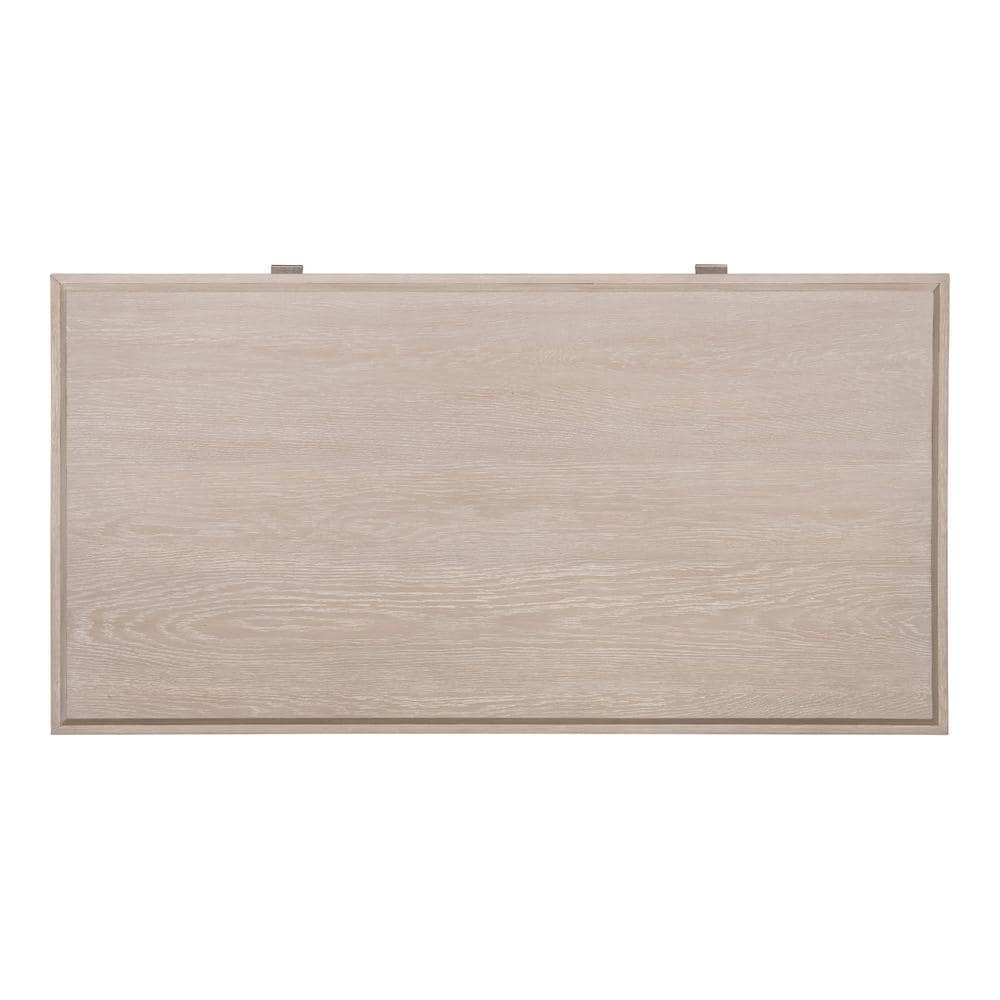 Tawny Brown Rectangular Wood Coffee Table with Storage
