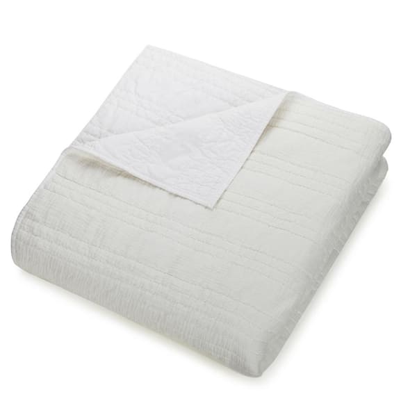 Unbranded Atmosphere Double Gauze Cotton White King Quilt