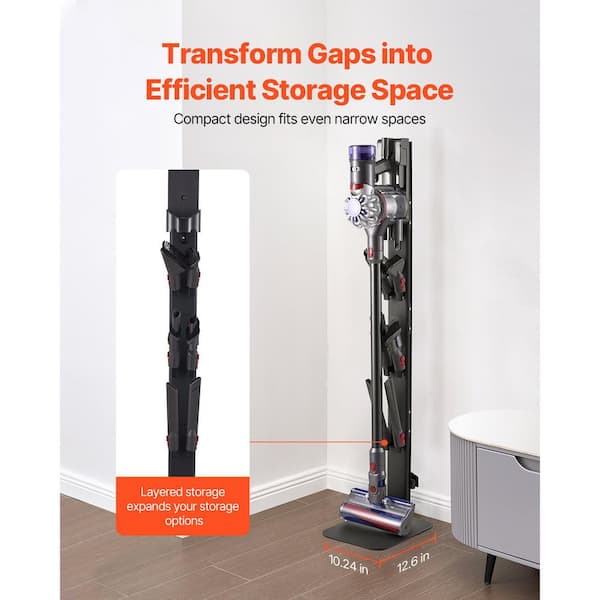 VEVOR Black Vacuum Stand, Compatible with Dyson Series Upright