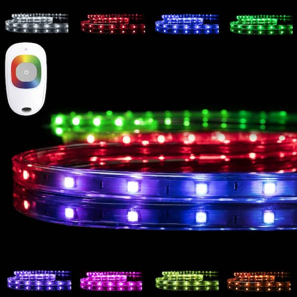 Outdoor LED Strip Lights Waterproof, IP68, 16.4ft Dimmable, 12V