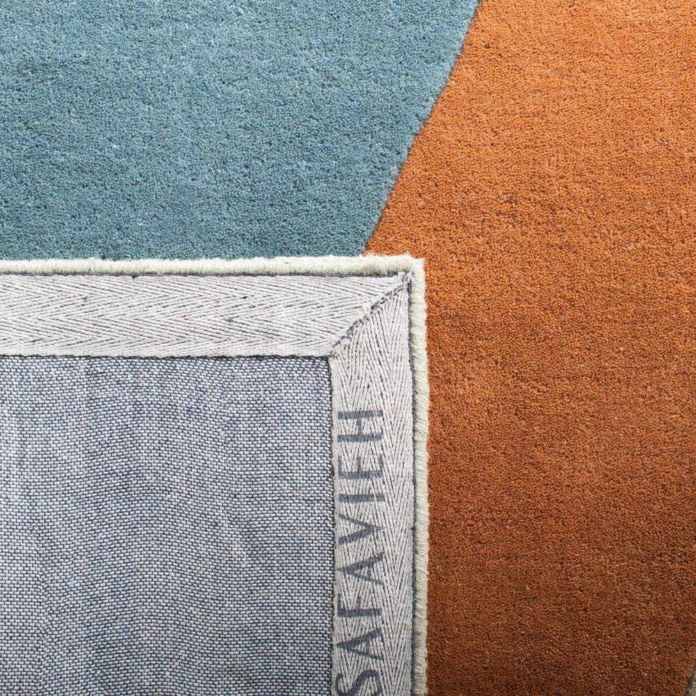 Handmade Multicolor Wool 5' x 8' Geometric Area Rug