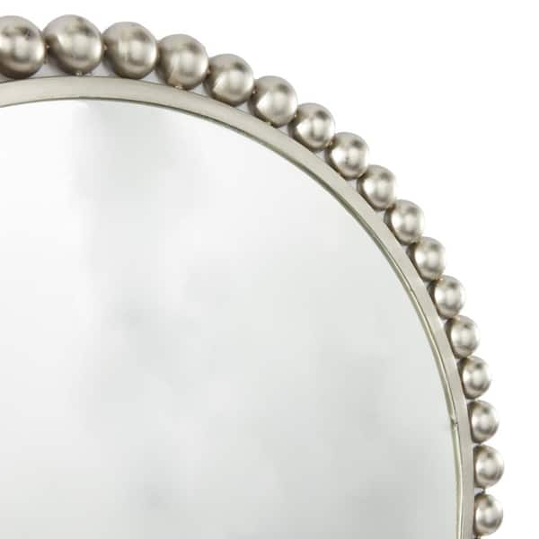 CosmoLiving by Cosmopolitan Metal Ball Wall Mirror with Beaded