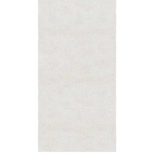 Majestic Non-Slip Rubberback 3 ft. x 39 ft. Indoor Custom Cut Extra Long Runner Rug 2 ft. 7 in. x 39 ft., White