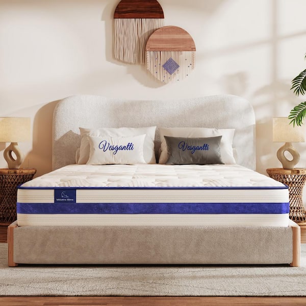 Vesgantti Tight Top Series Full Medium Hybrid 12 in. Bed-in-a-Box Mattress