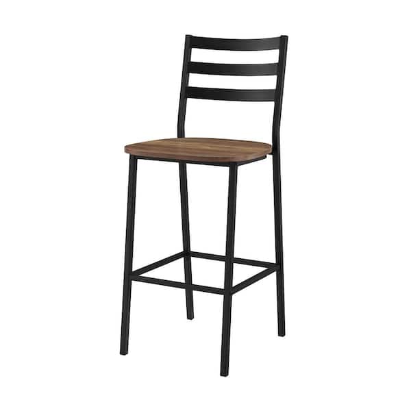 Welwick Designs 25 5 In H Reclaimed, Home Depot Wood Counter Stools