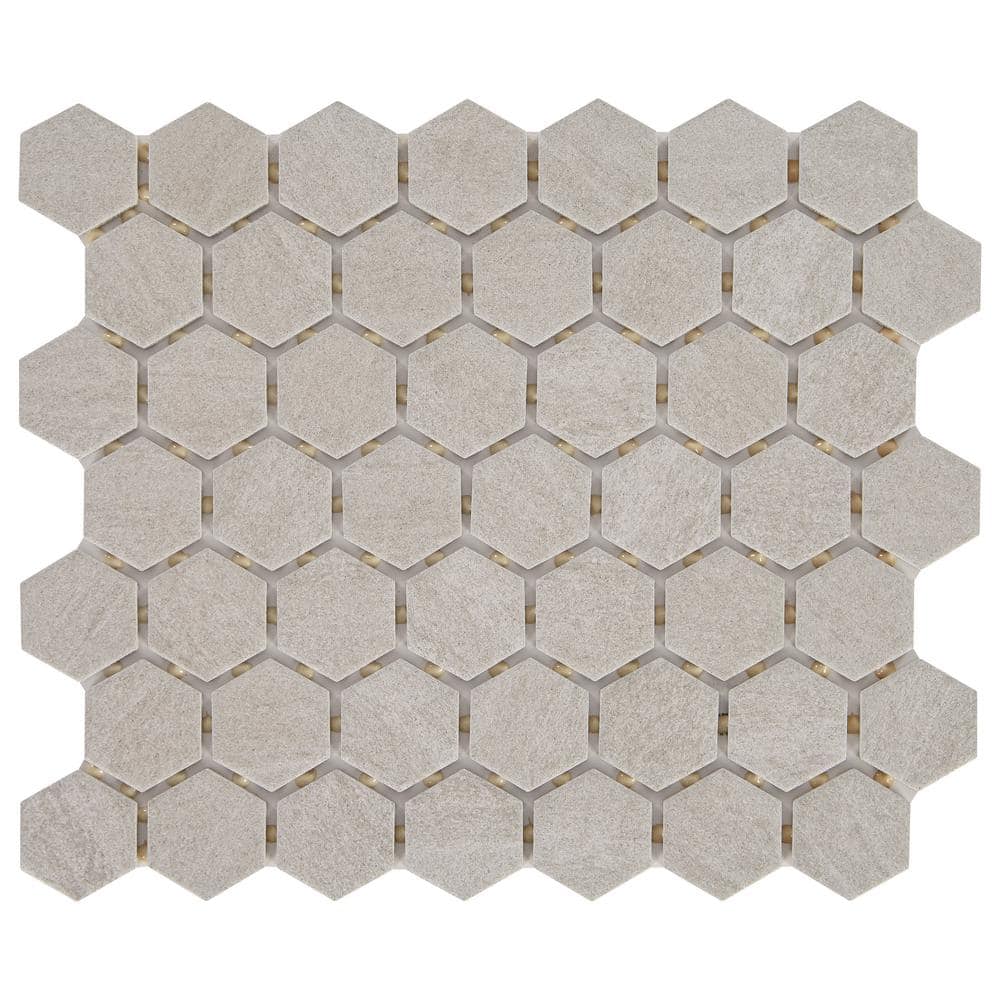 Daltile Nova Falls Gray 10 In X 12 In X 635 Mm Ceramic Hexagon