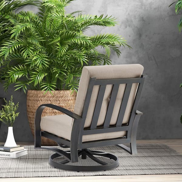 Sunbrella Swivel Patio Chairs Santa Anita Cast Aluminum Pc Set