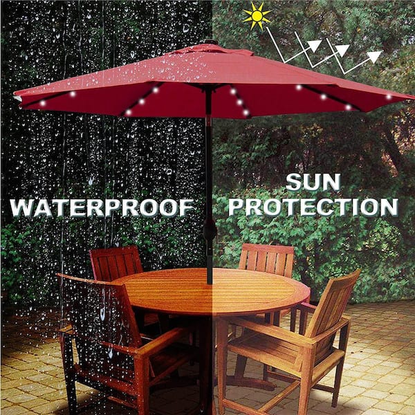 eggplant patio umbrella PURPLE LEAF 15x9ft Double-Sided Rectangular Outdoor Market with Base, Light Grey The PURPLE LEAF 15 FT Patio Market Umbrella Reviews for 9 ft. Solar