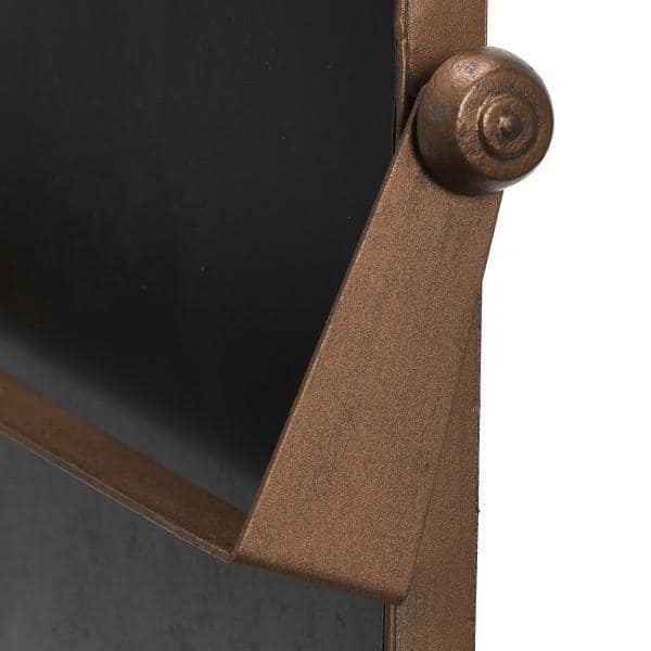 Copper Edge 24"x20.5" Rectangular Wood Pivoting Wall Mirror