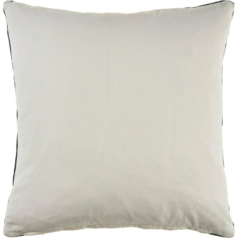 Navy and Cream Square Medallion Throw Pillow