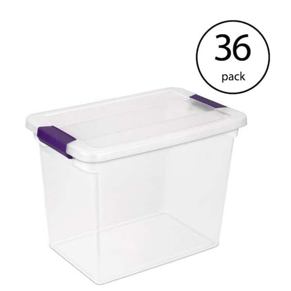 Sterilite 27 Qt. ClearView Latch Box Storage Bin Container (36-Pack)