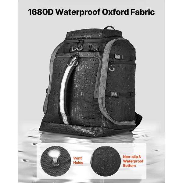 VEVOR Ski Boot Bag, 65L, Snowboard Boots Travel Backpack for Men