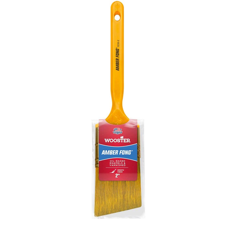 Wooster 2 in. Amber Fong Angle Sash Bristle Brush