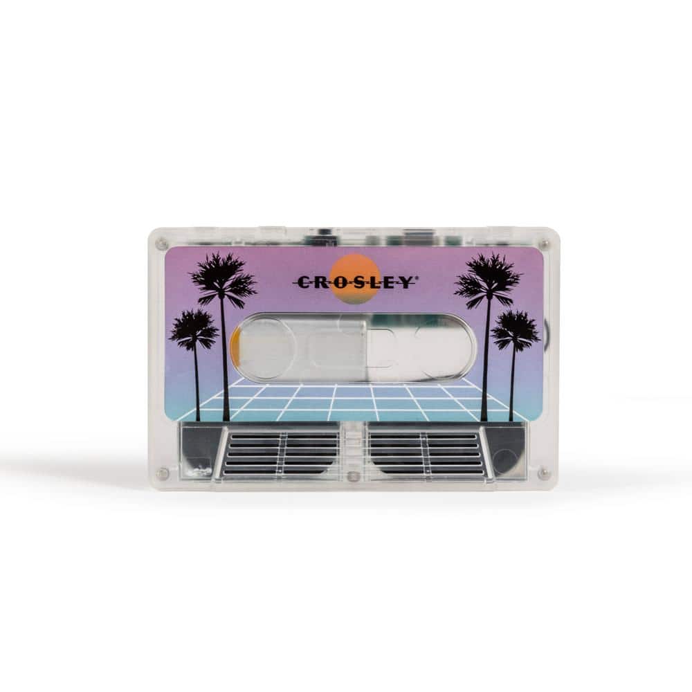 Crosley Cassette Tape Portable Bluetooth Speaker in Vaporwave Translucent