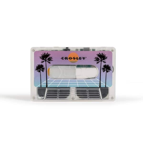 Crosley Cassette Tape Portable Bluetooth Speaker in Vaporwave Translucent