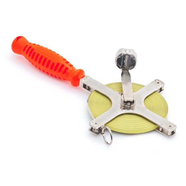 Lufkin 1/4 in. x 100 ft. Derrick Chrome Clad Tape Measure