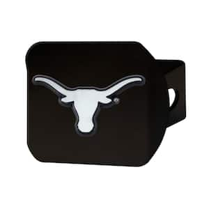 NCAA University of Texas Class III Black Hitch Cover with Chrome Emblem