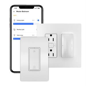 radiant with Netatmo Decorator Duplex Smart Outlet Starter Kit with Home/Away Switch, White