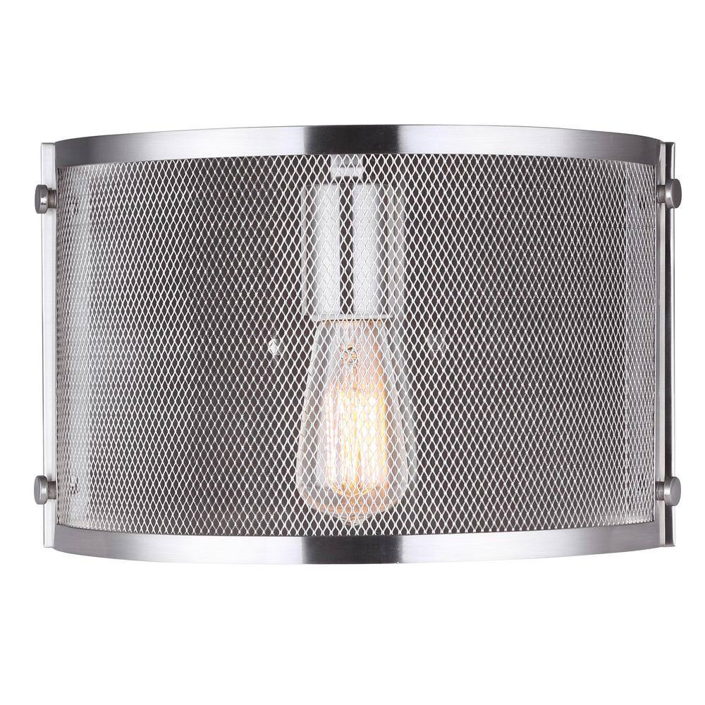Beckett Brushed Nickel Mesh Shade Wall Sconce