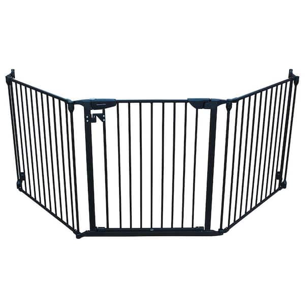 Cardinal Gates XpandaGate 29.5 in. H x 100 in. W x 2 in. D Expandable Child Safety Gate, Black