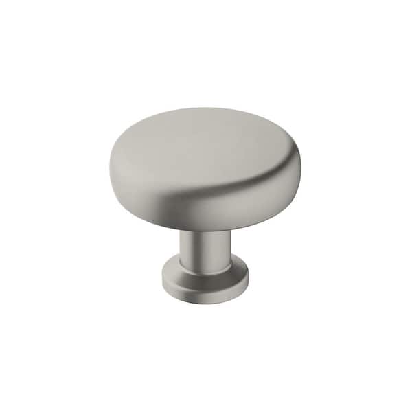 Factor 1-1/4 in. (32mm) Modern Satin Nickel Round Cabinet Knob