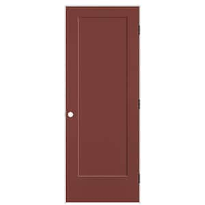 30 in. x 80 in. 1-Panel Lincoln Park Left-Hand Solid Core Red Bluff Molded Composite Single Prehung Interior Door