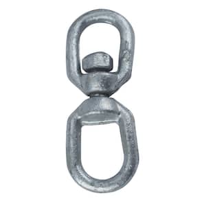 Everbilt 5/8 in. x 3-1/8 in. Nickel-Plated Swivel Bolt Snap (2