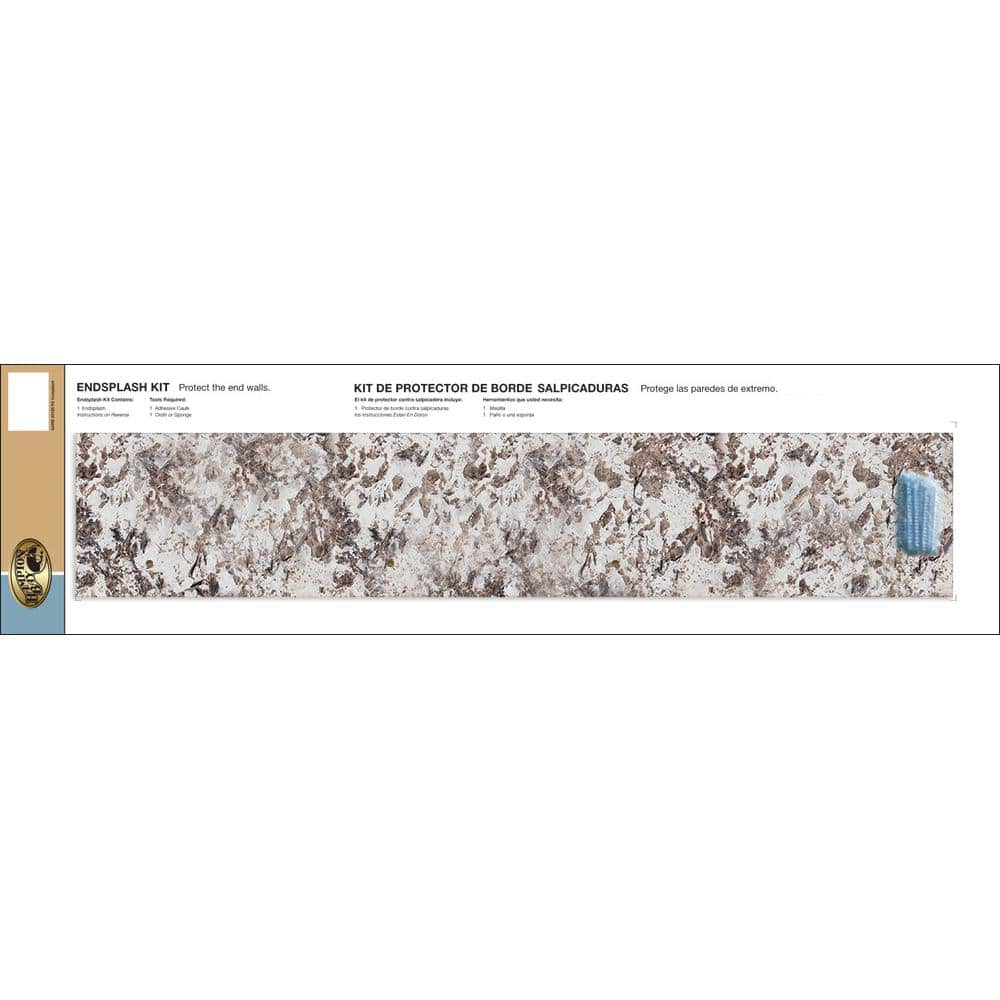 Hampton Bay Laminate Endsplash Kit for Countertop with Integrated
