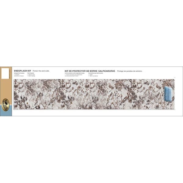Hampton Bay Hampton Bay Bianco Antico Endsplash Kit for Laminate Countertop with Eased Edge and Loose Backsplash