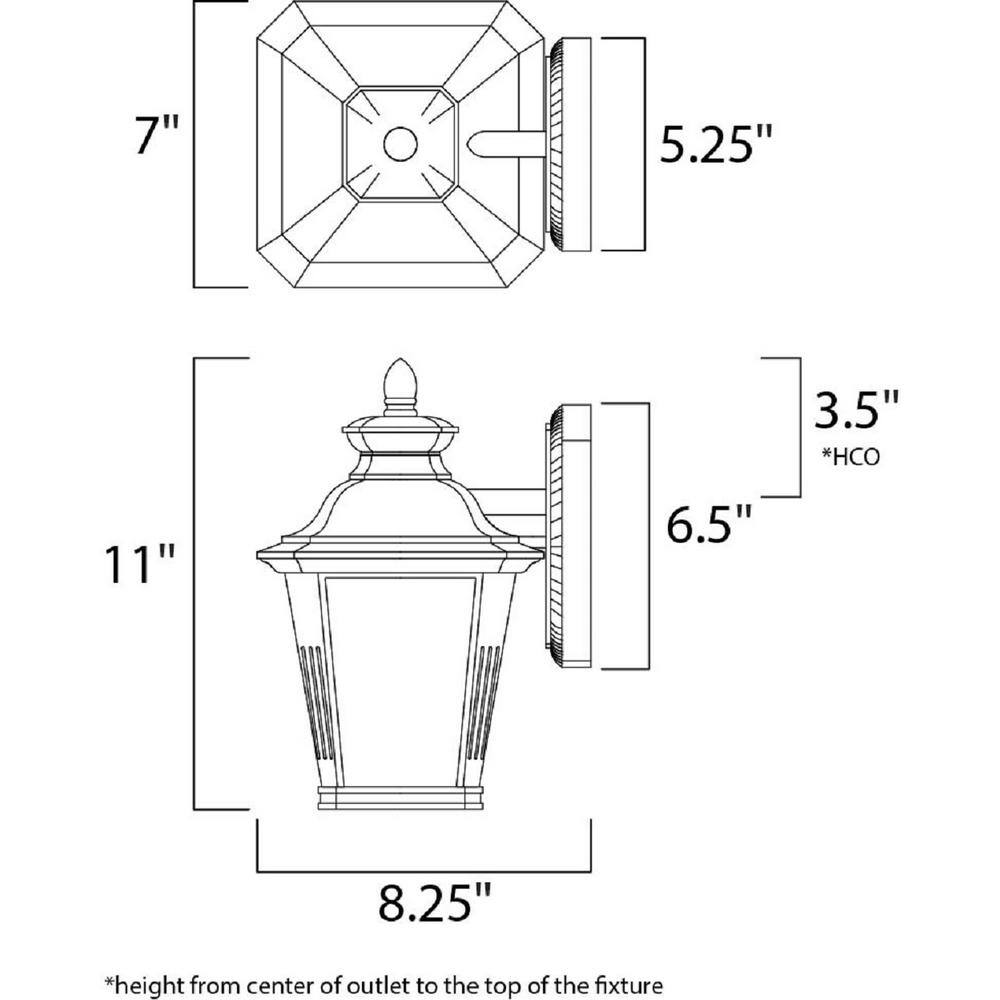 Knoxville 11" Bronze LED Outdoor Wall Lantern Sconce