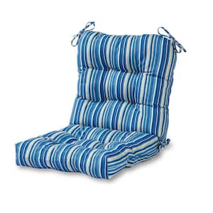 Sapphire Stripe Outdoor Dining Chair Cushion