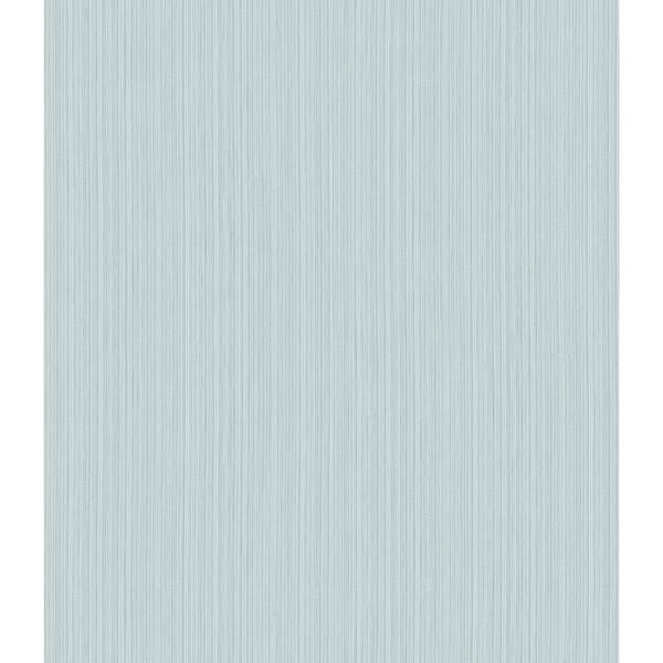 CASA MIA Casa Mia Vertical Yarns Soft Bleu Paper Non-Pasted Strippable Wallpaper Roll (Cover 56.05 sq. ft.)