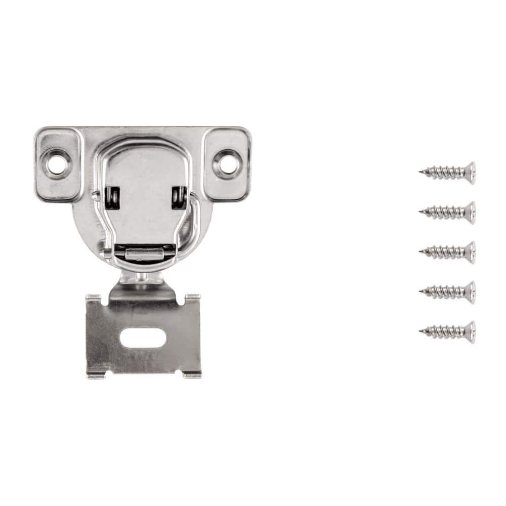 Brushed Nickel 165° Frameless Cabinet Hinge