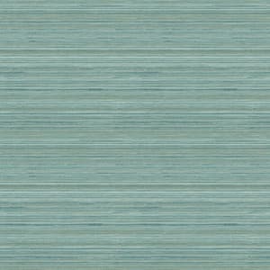 Chesapeake Waverly Blue Faux Grasscloth Paper Strippable Roll