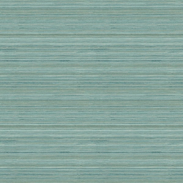 A-Street Prints Skyler Teal Striped Wallpaper
