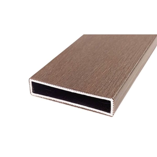 Frame It All - 0.40 in. x 5.51 in. x 70.20 in. Teak Capped Composite Dog Ear Fence Picket (5-Pack)
