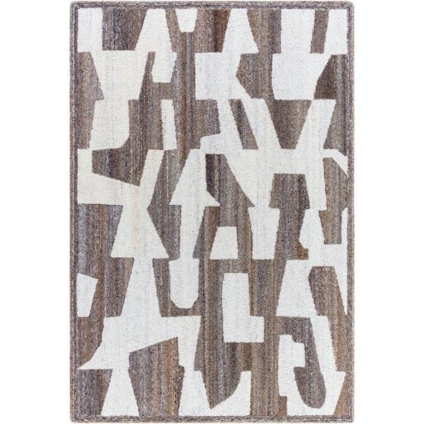 Andes Black Modern Geometric 8 ft. x 10 ft. Area Rug