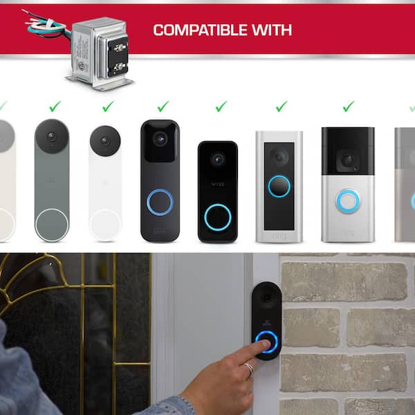 Defiant Wired Smart Video Doorbell Contractor Kit, Wired 16VAC