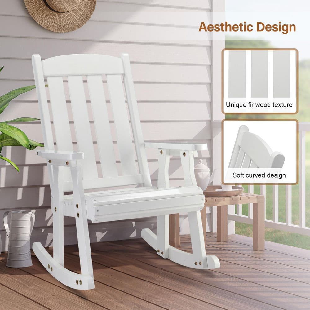 42 in. Fir Wood Outdoor Rocking Chair price history on PriceWatchPro