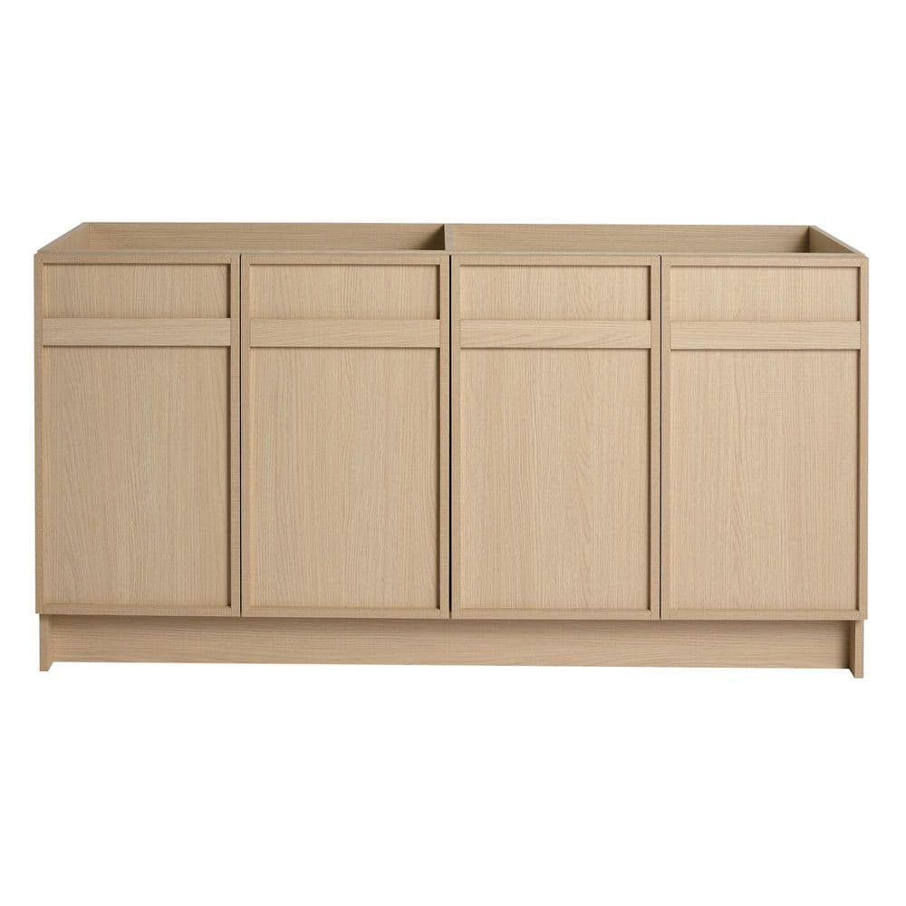 58.69 in. Bath Vanity Cabinet without Top in Oak Unassembled price history on PriceWatchPro
