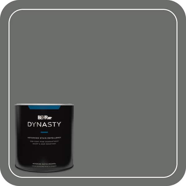 BEHR DYNASTY 1 qt. #PPU25-03 Shadows Satin Enamel Interior Stain-Blocking Paint & Primer