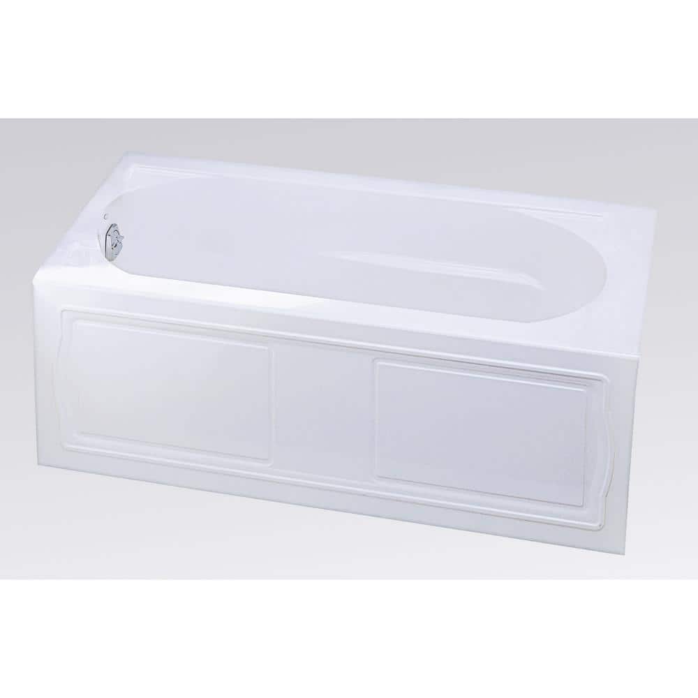 Devonshire 60" White Acrylic Alcove Soaking Bathtub