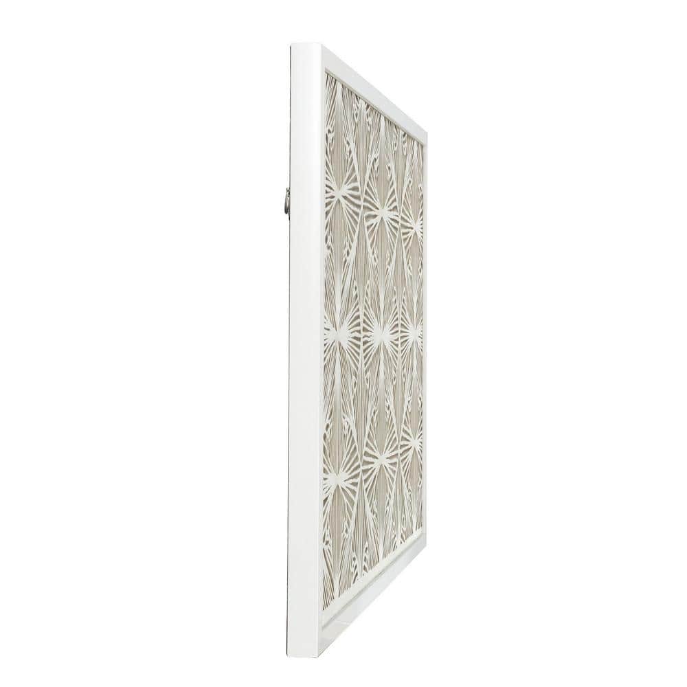 Illusion Off-White and Beige Abstract Rice Paper Wall Art