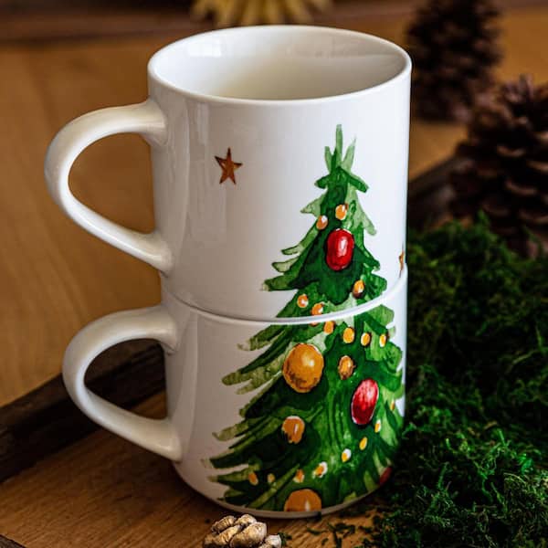 Starbucks Christmas Tree Double Layer Glass Mug - Seven Season