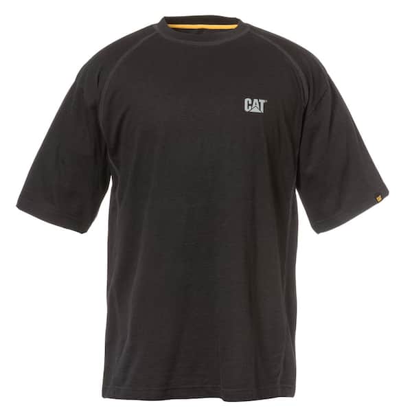 Caterpillar Performance Men's Medium Black Cotton/Polyester Short Sleeve T-Shirt